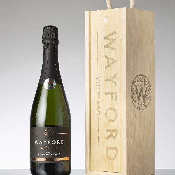 Wayford Brut Pinot Noir 2018 Vintage – single bottle in gift box